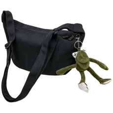 데일로엔 남성 여성 대학생 여행용 가방 반달 크로스백