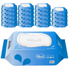 잘풀리는집 아쿠아프레쉬 비데물티슈 캡형 60매, 70g, 60매입, 20개