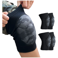 각개메이트 군대 군인 무릎+팔꿈치 보호대 세트, 블랙, 1세트