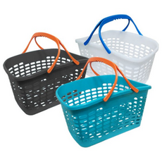 미니 수납바구니 편의점바구니 GS 쇼핑바구니 장바구니 목욕 미니바구니 무인판매 아이스크림 바구니, 청록색, 5개