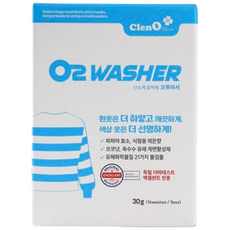 오투와셔 옷 얼룩 찌든때 제거 산소계표백제 분말형, 16개, 30g 16개, 30g