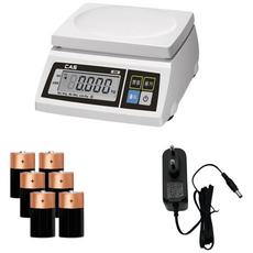 카스전자저울 SW-1S 시리즈 2kg 5kg 10kg 20kg 30kg 정품 아답터 포함, 1개, 5kg (2g 단위) 정품아답터 포함