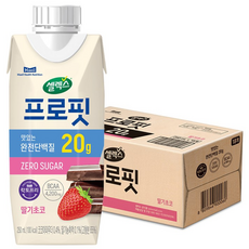 프로핏 드링크 딸기초코, 18개, 250ml