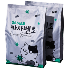 3651 365샌드 고양이모래 카사벤토 카사바 벤토나이트, 6kg, 2개, 무향