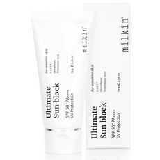 밀킨 얼티밋 백탁없는 수분 선블록 선크림 유기자차 70ml(SPF50+), 1개, 70ml