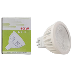 CRLED LED MR16 12V 10W 할로겐 COB LED할로겐 CR, 1개, 전구색