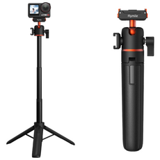 Flymile DJI 오스모 액션 4/5 Pro 전용 마그네틱 퀵릴리즈 삼각대 360도 볼헤드+콜드슈 확장, 1개, tripod 1개, tripod