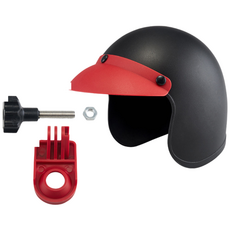 이츠오 오토바이 휴대폰 썬바이저 차양 햇빛 가리개, 블랙레드