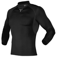 닥터스킨 기능성 언더셔츠 블랙 / 반목 긴팔 겨드랑이 메쉬 2S~4XL