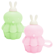 아가프라 문어 파우치캡 2p+케이스세트 / 흘림방지토퍼 실리콘파우치토퍼, 1세트, 100ml, 라임+핑크