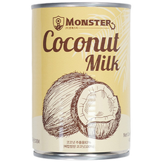 아시안팩토리 몬스터 코코넛밀크 400ml 1개 태국 직수입 생어거스틴 식자재마트