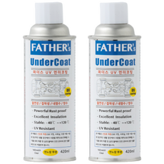(1+1 행사) 파더스 UV 언더코팅 (연노랑 투명) 스프레이, 2개