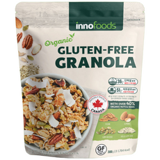 이노푸드 캐나다 유기농 프로틴 글루텐프리 키토 그래놀라 시리얼, 2개, 300g