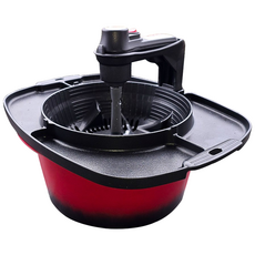 램프쿡 자동회전냄비 직화365 직화구이기 레드, 1개, 41cm