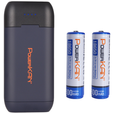 POWERKAN 2A 고속충전 18650 전용 PW2 파워뱅크 보조배터리 기능 탑재, 상페참조, 충전기+18650 2개