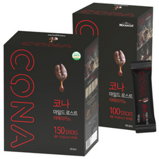 코나 마일드로스트 100T+150T 아메리카노 블랙커피, 900mg, 1, 150