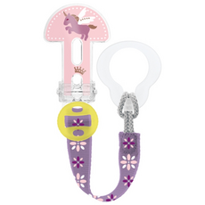 맘베이비 Clip It 쪽쪽이 고무젖꼭지 클립 스트랩 줄 핑크 페가수스, 1개