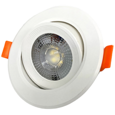 LED 3인치 다운라이트 회전 COB 주광색 매입등 매립등, 10개