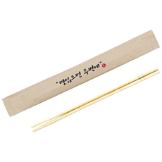 팩스타 일회용 대나무 젓가락 맛있으면 크라프트, 100개입, 1세트