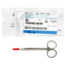 솔고 전문가용 안과가위 곡 110mm 02-2545, 1개