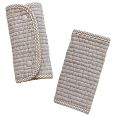 올포홈 면누빔 아기띠 침받이 KC인증, 베이지 1세트, 1세트