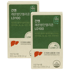 [간건강 개별인정]닥터리뷰 간엔 레몬밤단델리온 LD100, 2박스, 30정