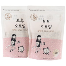 톡톡 오트밀 400g 2개 (국산 귀리)