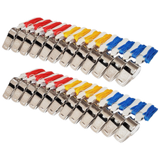 호루라기 안심귀가 호신용 호각 휘슬 메탈 라인 WH2900S 세트 12개입 1세트 24P, 혼합색상, 2세트