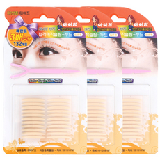 EyeCharm Color Magic Slim-裸色 132 彩色雙面雙眼皮貼, 咖啡色, 3個