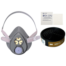 3M 면체마스크 단구형 세트 3200CN + 3301K-100+마스크소독용 알콜솜2매, 1세트, 혼합