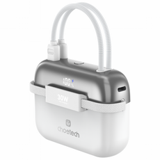 초텍 30W 보조배터리팩 10000mAh 초고속충전 듀얼 C타입 2포트, 화이트, B812C