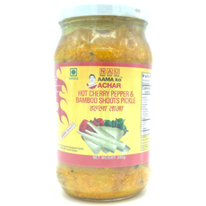 AAMA KO ACHAR Hot Cherry Pepper &Bamboo Shoots Pickle 380g, 1개