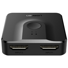 UGREEN 유그린 HDMI 2.0 2대1 4K60Hz 양방향 스위치 3포트 HDR 3D 돌비HD 셀렉터 PS5 | PS4 PC Xbox 노트북 닌텐도 모니터 프로젝터 호환 선택기, 1개, CM217