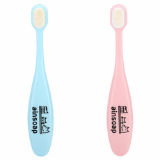 ainsoap 寵物專用細軟毛牙刷, 藍色+粉色