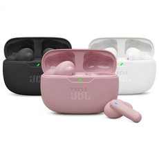 삼성공식파트너 JBL WAVE BEAM2 무선 블루투스 이어폰 노이즈캔슬링 Pure Bass사운드 최대 40시간 통화품질 IP54 Google Fast Pair 전용앱, 핑크