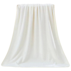 Wonine 棉紗浴巾 240g 棉紗 70 x 140 cm, 1個, 象牙白