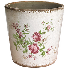 일일미학 앤틱 패턴 빈티지 도자기 토분 화분 컵팟, 로즈, 1개