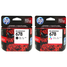 HP 잉크 NO 678 CZ107AA CZ108AA세트, HP678 정품잉크 검정+컬러 세트, 1세트