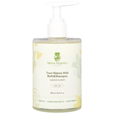 마마오가닉스 자연 유래 올인원 아기 유아 바디 워시 라벤더 순한 약산성 바스앤샴푸, 1개, 300ml