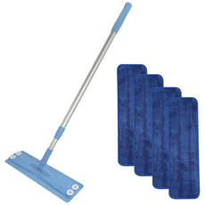 그린피아 초극세사 밀대+물걸레패드4P 바닥청소 걸레