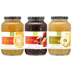 초록원 참꿀유자차 +꿀모과차 +꿀대추차 (3kg), 1개, 1개입