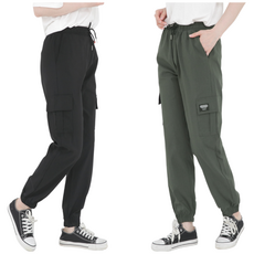 스타일샵간지 여성 면카고 밴딩 조거 팬츠 봄가을용/건빵바지 등산 작업복