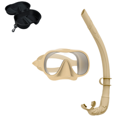 올팜 소프트&롤링 스노클링 마스크 세트, 밀크티