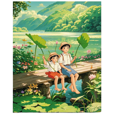 DIY 명화그리기 유화 그림 그리기 아크릴화 30*40cm, T타입, 1개