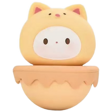 ANYOU 오뚜기 힐링 소품 사무실 책상 장식 위치 스트레스 해소 생일 선물, 1개, 새끼 고양이