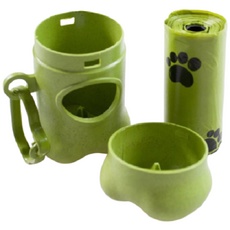 친환경 휴대용 애견 똥츄(봉투+통), 1개, 1개입, 그린