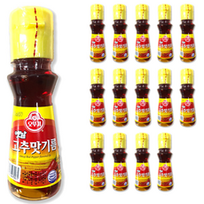 오뚜기옛날 고추맛 기름, 80ml, 15개