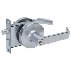 100% 국산 항균 KS정품 방화인증 크라운 현관 방화문 레버 도어락 손잡이 강력 고정밀 보안키 3개, SC(세틴니켈)