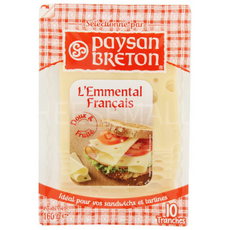 페이장프레통 에멘탈 프랑시스 슬라이스 160G, 1개