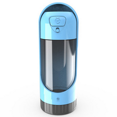 DING DONG PET 寵物攜帶式滑蓋水瓶, 藍色, 1個